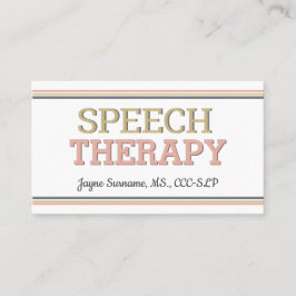 SLP-Karten! Sprachtherapie Visitenkarten Visitenkarte