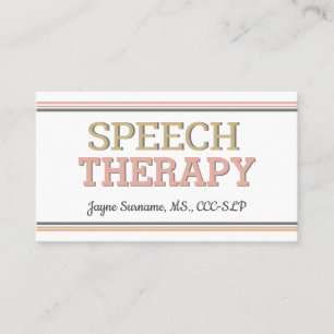 SLP-Karten! Sprachtherapie-Visitenkarten Visitenkarte