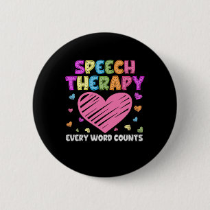 SLP Language Pathologe & Speech Therapy Button