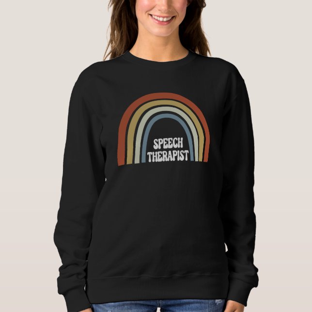 SLP Language Therapy Therapist Mental Health Speec Sweatshirt (Vorderseite)