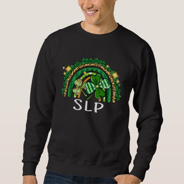 SLP Rainbow Lucky Women St Patrick's Day Shamrock  Sweatshirt (Vorderseite)