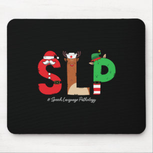Slp Speech Language Pathologe Weihnachtslp Sant Mousepad