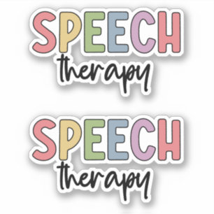 SLP Speech Therapy Speech Pathology Student Aufkleber