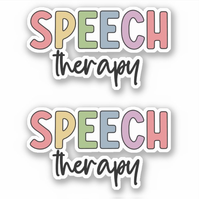 SLP Speech Therapy Speech Pathology Student Aufkleber (Vorderseite)