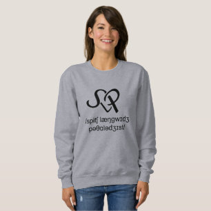 SLP Sprache-Sprachpathologe-Strickjacke (BlkText) Sweatshirt