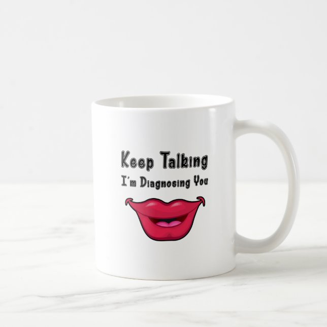 Slp Sprache-Sprachpathologie-Geschenke Kaffeetasse (Rechts)