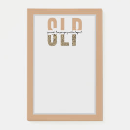 SLP-Sprachpathologe Cheetah Post-it Klebezettel