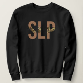 SLP-Sprachpathologe Leopard Print Sweatshirt