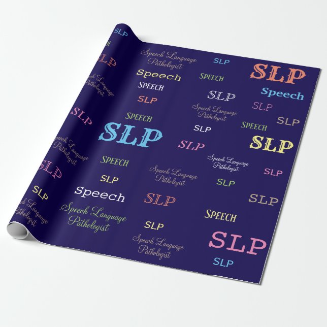 SLP (Sprachpathologe)Packpapier Geschenkpapier (Ungerollt)