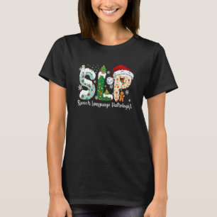 SLP-Sprachpathologe Santa Christmas Pa T-Shirt