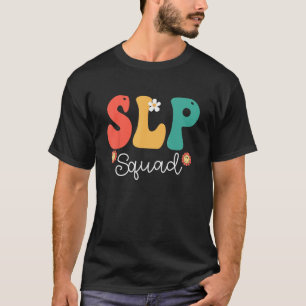 SLP Squad Retro Groovy Vintag Happy First Day T-Shirt