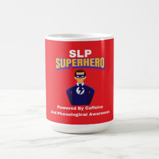SLP Superhero...Powered by Coffein und Phono... Kaffeetasse