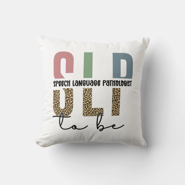 SLP to be - Future Speech language Pathologist gif Kissen (Vorderseite)