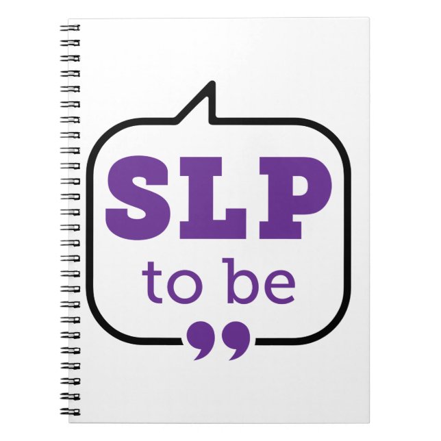 SLP to Be Future Speech Pathologe Notizblock (Vorderseite)