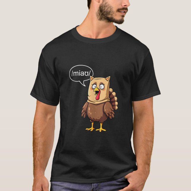 SLP Turkey Cat Niedlich Speech Pathologe T-Shirt (Vorderseite)
