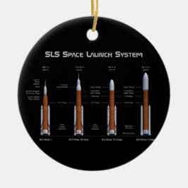 SLS Space Launch System Keramik Ornament