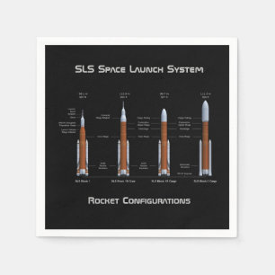 SLS Space Launch System Rockets Serviette
