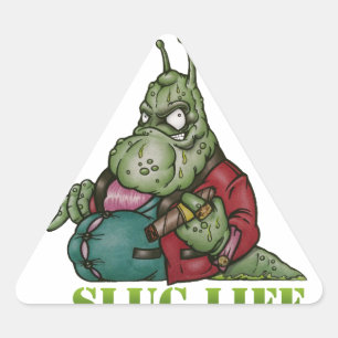 SLUG LIFE DREIECKIGER AUFKLEBER