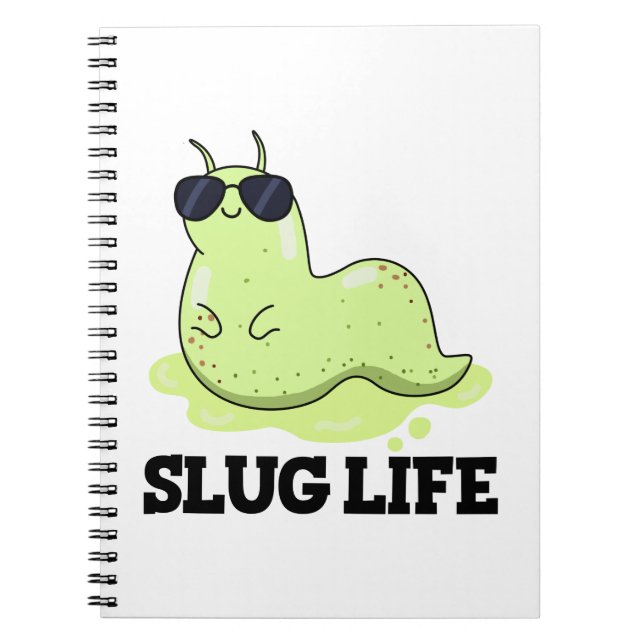 Slug Life Funny Green Slug Puff Notizblock (Vorderseite)
