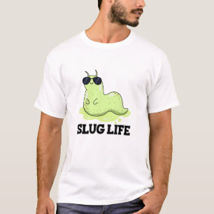 Slug Life Funny Green Slug Puff T-Shirt