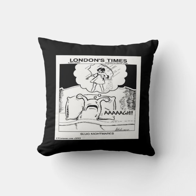 Slug Nightmare Funny Pillow Kissen (Vorderseite)