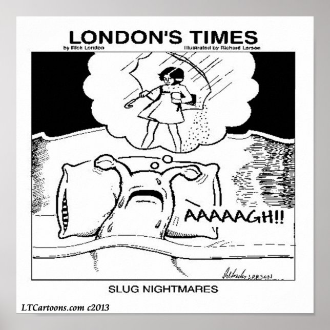 Slug Nightmares Classic LTCartoons Comic Poster (Vorne)