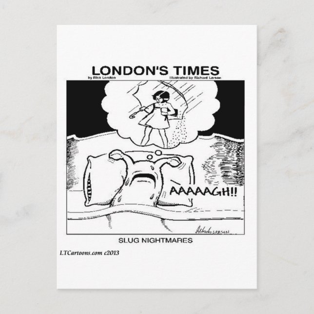 Slug Nightmares Funny Postkarte (Vorderseite)
