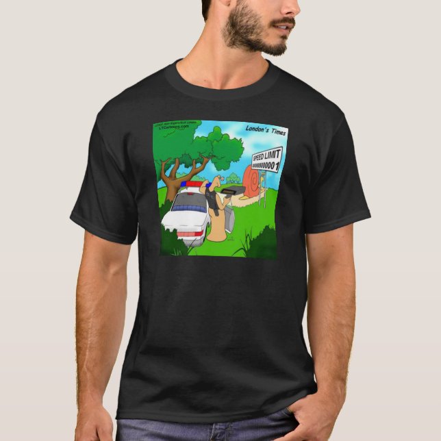 Slug Traffic Polizist Funny T-Shirt (Vorderseite)