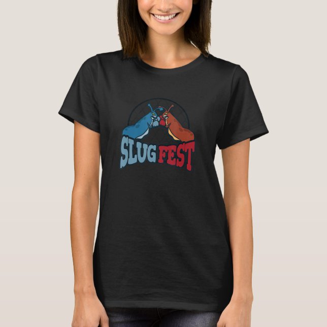 Slugfest Boxing Gastropods Meme T-Shirt (Vorderseite)