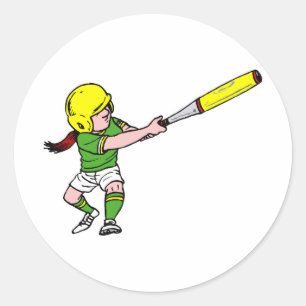 Slugger Runder Aufkleber
