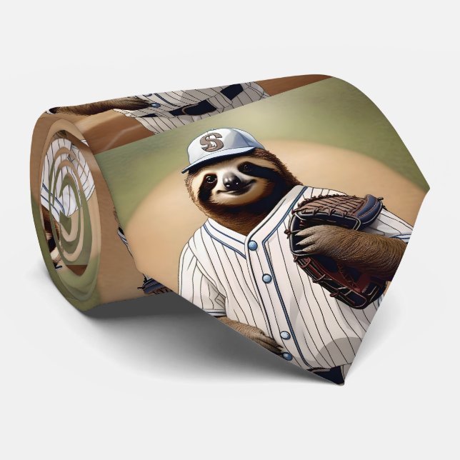 "Slugger Sloth: Langsam und standhaft an der Platt Krawatte (Gerollt)