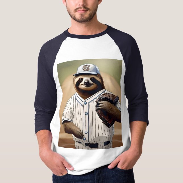 "Slugger Sloth: Langsam und standhaft an der Platt T-Shirt (Vorderseite)