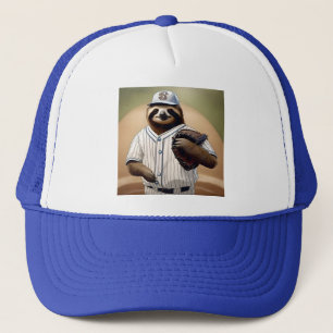"Slugger Sloth: Langsam und standhaft an der Platt Truckerkappe