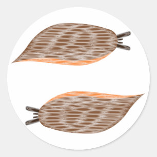 Slugs-Aufkleber Runder Aufkleber