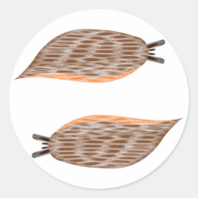 Slugs-Aufkleber Runder Aufkleber (Vorderseite)