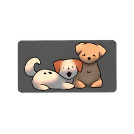 Sluitstickers puppy’s adressaufkleber