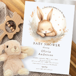 Slumber Bunny Boys Baby Dusche Einladung