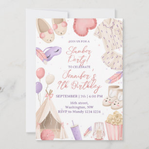 Slumber Pajama Party Einladung