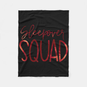 Slumber Party Crew Sleepover Squad Pajama Hallowee Fleecedecke