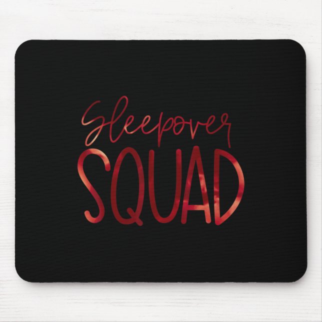 Slumber Party Crew Sleepover Squad Pajama Hallowee Mousepad (Vorne)