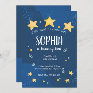 Slumber Party Einladung Sleepover Geburtstag