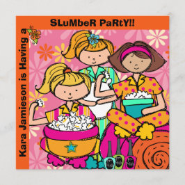 Slumber Party Geburtstag individuelle Einladungen