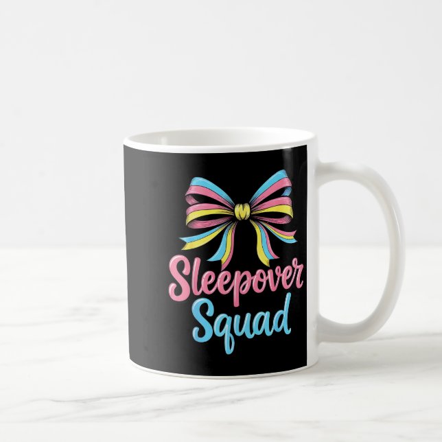 Slumber Party Squad Sleever Coquette Birthday Paja Kaffeetasse (Rechts)