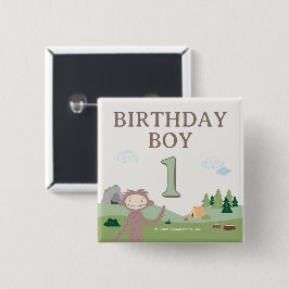 Slumberkins Bigfoot Birthday Boy Button
