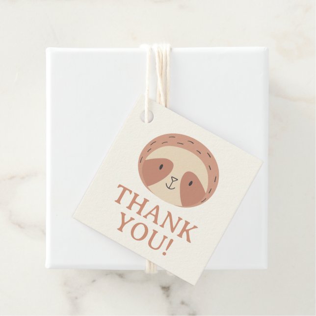 Slumberkins Faultier Danke Geschenkanhänger (Beispiel)