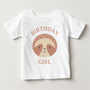 Slumberkins Faultier Geburtstagsmädchen Baby T-shirt