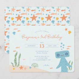 Slumberkins Hammerhead Birthday Party Einladung