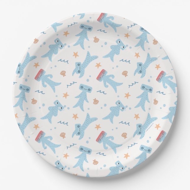 Slumberkins Hammerhead Geburtstag Pappteller (Vorderseite)