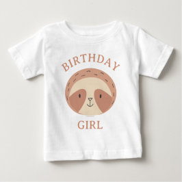 Slumberkins Sloth Birthday Girl Baby T-shirt
