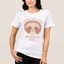 Slumberkins Sloth Mom of the Birthday Girl Tri-Blend Shirt